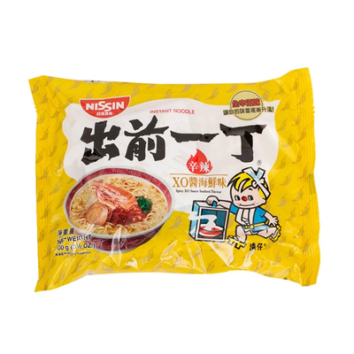 香港进口食品日清出前一丁辛辣xo酱海鲜味方便面~100g 港版繁体字