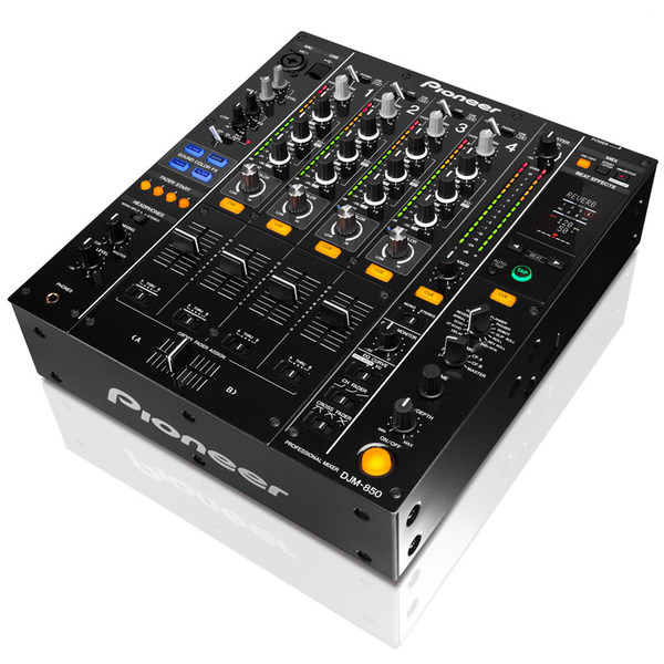 先锋pioneer djm-850-k 黑色 混音台 内置声卡 usb接口