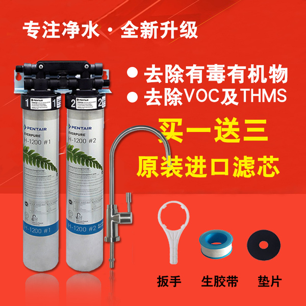 美国原装进口爱惠浦净水器h-1200 家用厨房净水机自来水过滤器