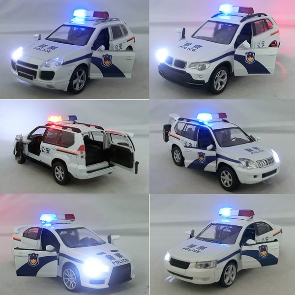 4款包邮 合金族警车110系列合金汽车模型1:32 110警车