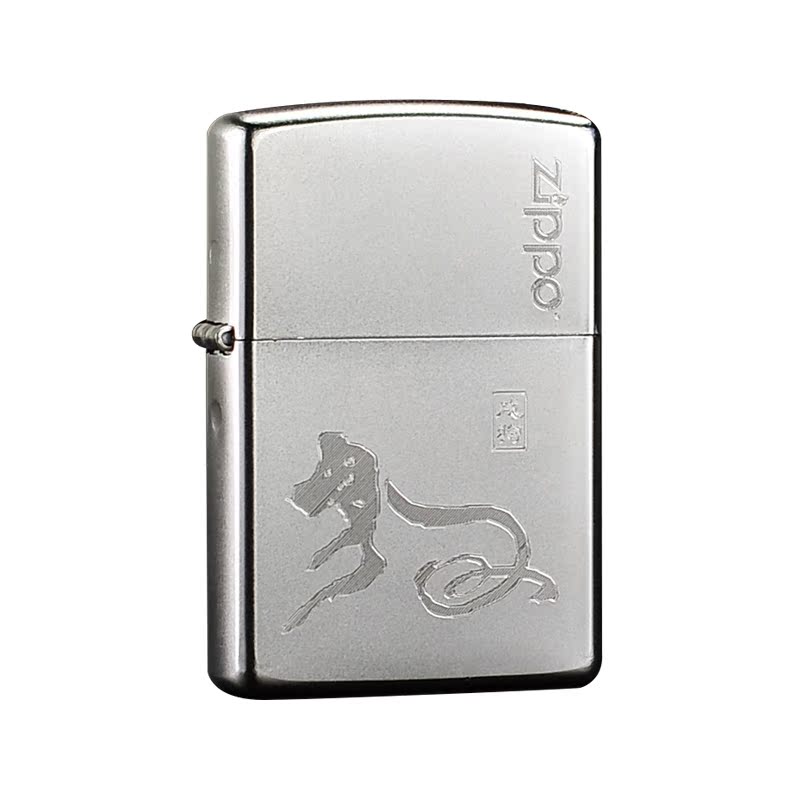 zippo打火机原装正版磨砂205十二生肖男士定制刻字zppo正品旗舰店