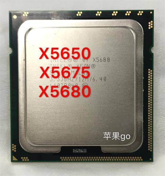 intel 至强x5650 x5675 x5680 cpu 六核12线程 1366针 支持双路