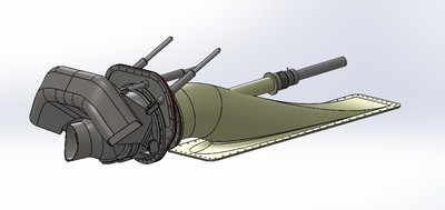 瑞典mjp waterjets船舶喷水推进器3d图纸 igs step格式3d三维模型