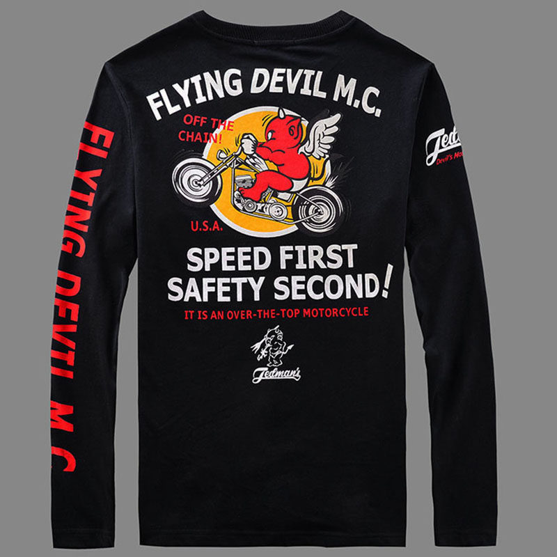 【happygift官网】秋冬款长袖t恤宽松大码潮牌恶魔的.