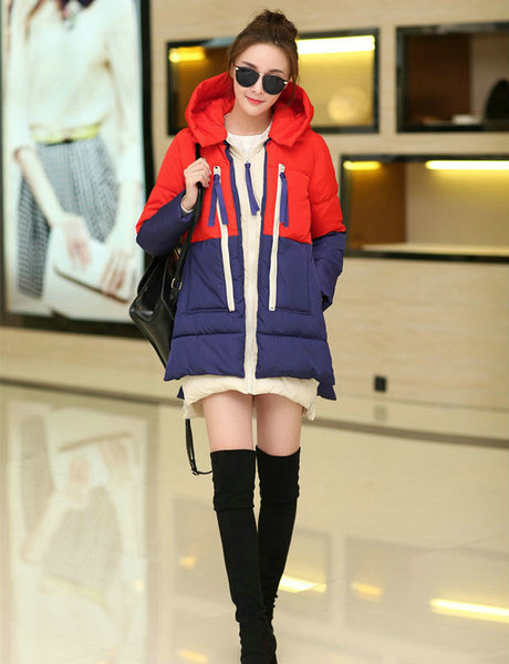 Большой размер женщин зимнее пальто толстый дополняется вниз долго и-мачехи камуфляж зимнее пальто женское корейской версии нового 7