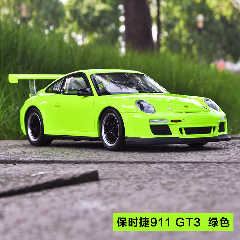 威利welly 1:18 保时捷911 gt3 cup 车模 原厂仿真合金汽车模型