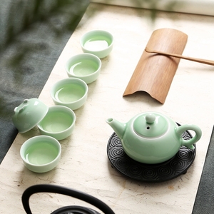陶瓷茶具套装功夫茶具整套茶具冰裂茶杯茶壶茶道茶盘泡茶套装家用