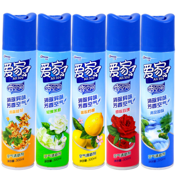 alljoy/爱家喷雾空气清新剂300ml 室内芳香芬除臭气体