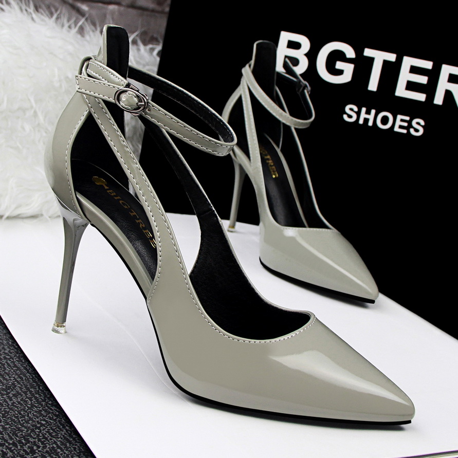 2981-1 the European and American fashion contracted wind shoes high-heeled shoes high heel with shallow mouth pointed on