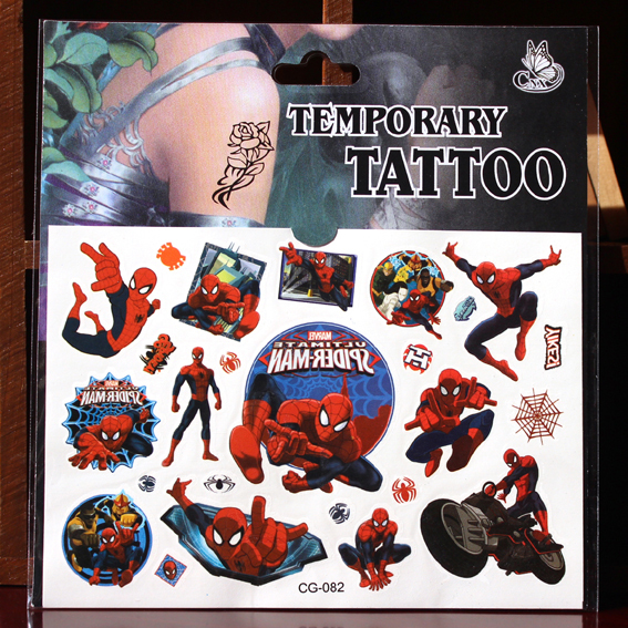 男孩最爱贴纸！超多款超级英雄迪士尼防水纹身贴儿童卡通纹身贴纸