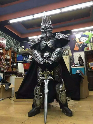 cosplay道具展览活动道具魔兽世界阿尔萨斯巫妖王铠甲