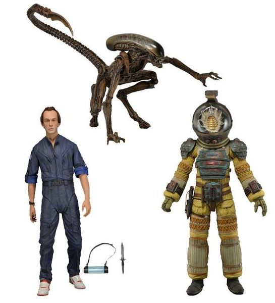 现货neca 异形 第三波 异形狗 工程师 宇航员三人套