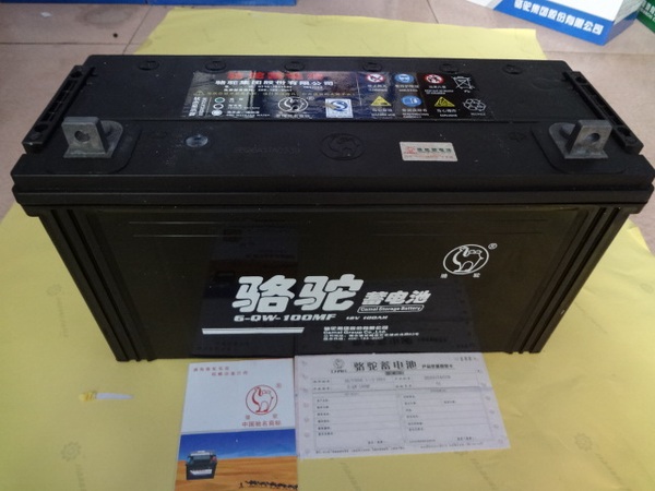 湖北骆驼12v100a免维汽车蓄电池,ups电源(6-qw-100)