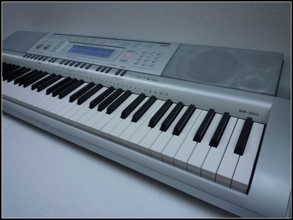 casio卡西欧wk-210 仿钢琴76键电子琴wk-210二手电子琴 高端大方