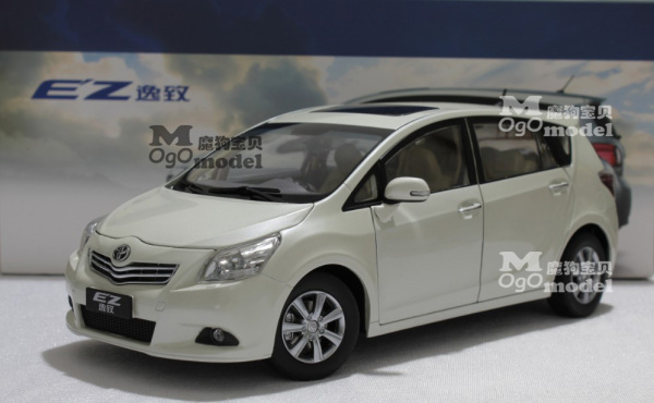 原厂 广汽丰田逸致 toyota ez verso 白黑银 1:18 汽车模型