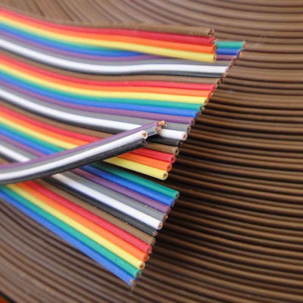 40p排线 多股铜丝线 连接线 数据线 科技小制作彩色细导线10cm
