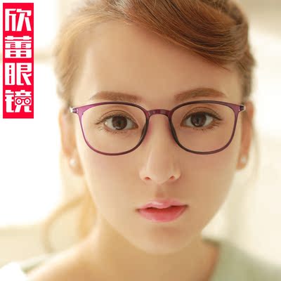 眼镜框近视女款超轻眼镜女款圆脸复古tr90圆框复古配近视镜潮包邮