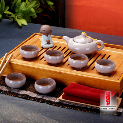 标题优化:厂家直销7彩冰裂茶具 冰裂茶壶 套装茶具 精美茶具 功夫茶具