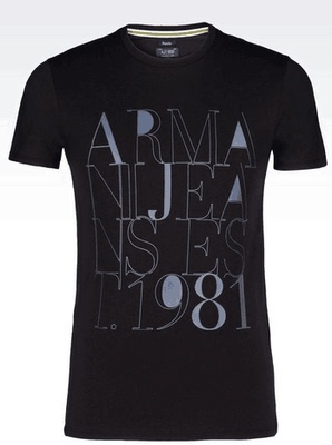 美国代购Armani Jeans\/阿玛尼AJ男士圆领球衣