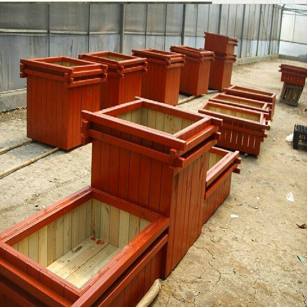 防腐木花箱 碳化木花盆户外环保实木花架 板材地板方木立柱龙骨