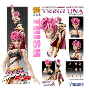 实体现货 超像可动 jojo第5 五部 黄金之风 翠西 trish una 日版