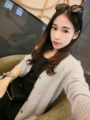 2015秋冬新款兔绒毛衣开衫欧美修身保暖女针织开胸上衣中长款外套