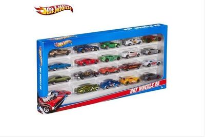 标题优化:正品hotwheels风火轮火辣小跑车二十辆装H7045美泰合金玩具车模型