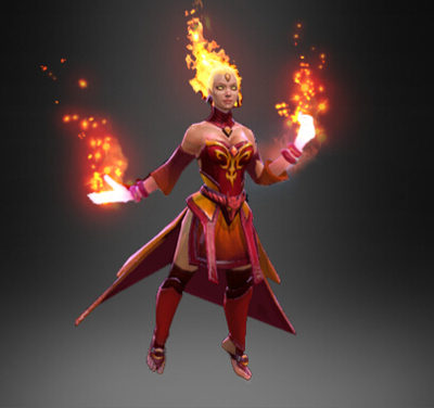 dota2 莉娜/火女/lina/秀逗魔导士/至宝/头发/魔导师炽魂/秒发