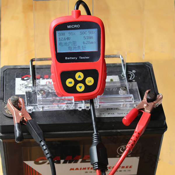 汽车蓄电池检测仪 汽车起动电池检测仪 汽车12v 24v电池容量表