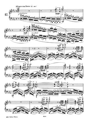 11134肖邦 革命练习曲 钢琴谱 c小调练习曲 op.10 no.