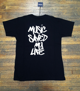 LES（ART）ISTS 黑色背面 MUSIC SAVED LIFE 字母T恤
