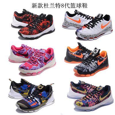 新款杜兰特8代kd9代篮球鞋冬季鸳鸯男鞋低帮气垫鞋耐磨全明星圣诞