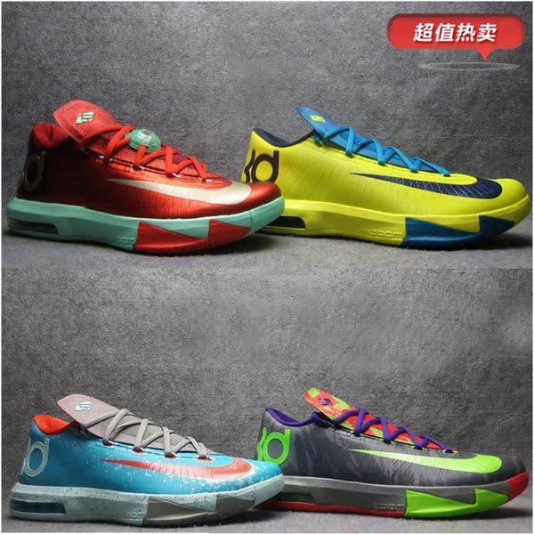 杜兰特篮球鞋杜兰特6代篮球鞋kd6全明星nba气垫低帮战靴男运动鞋