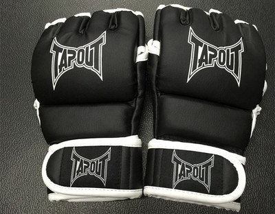 新品tapoutmma格斗比赛训练拳击手套 分指露指手套 沙袋拳套