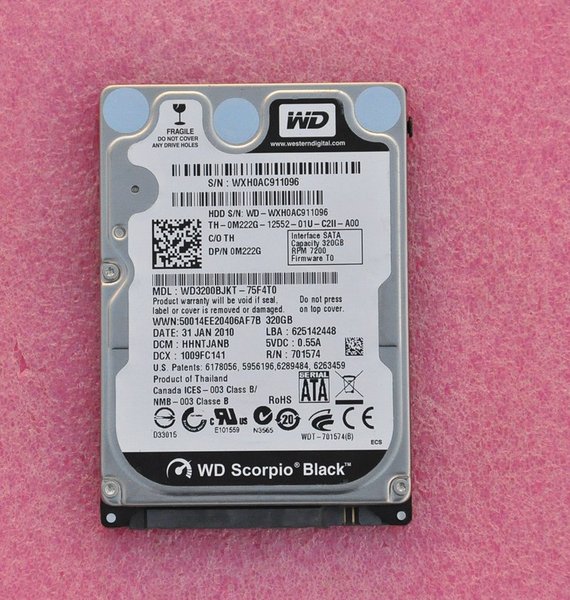 5寸串口笔记本硬盘 wd3200bjkt