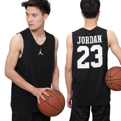 jordan乔丹篮球背心 夏季运动训练无袖t恤 速干透气aj球衣 23号男