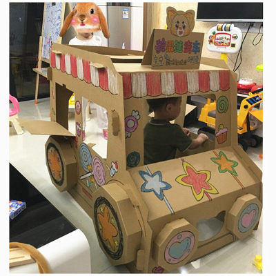 鞋盒手工制作小汽车_手工小制作