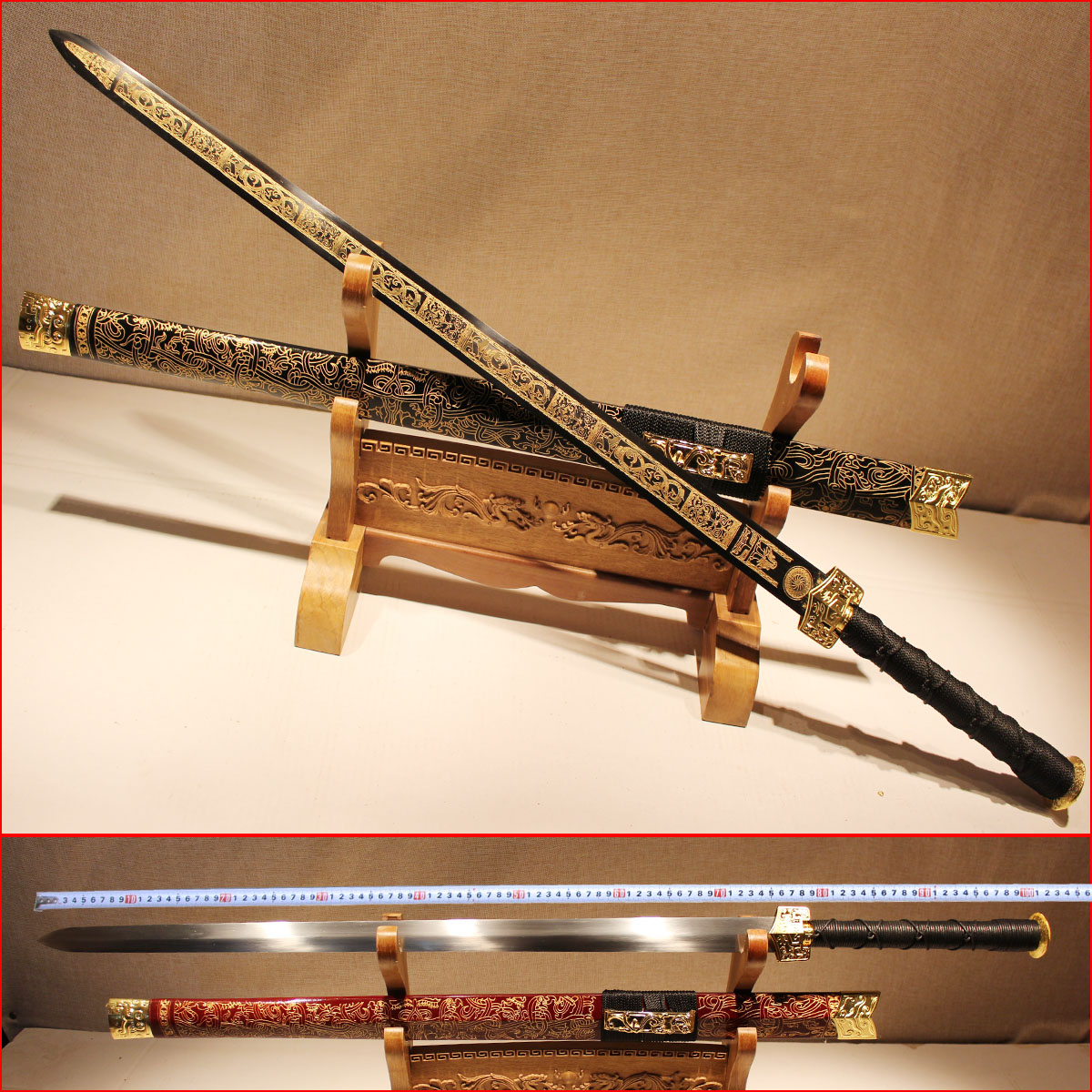 minzhu town of longquan thousand shop name sword pattern steel hand sword curtilage hard sword sword arts and crafts is not edged usually