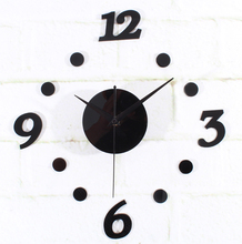 水晶亚克力创意挂钟DIY时钟简约数字时钟表家居装饰钟客厅石英钟