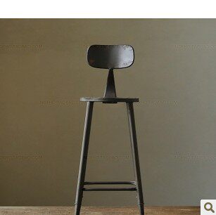 เก้าอี้ 美式乡村/复古/工矿风/工业风/蒙哥马利铁艺吧台/凳/椅吧台椅  