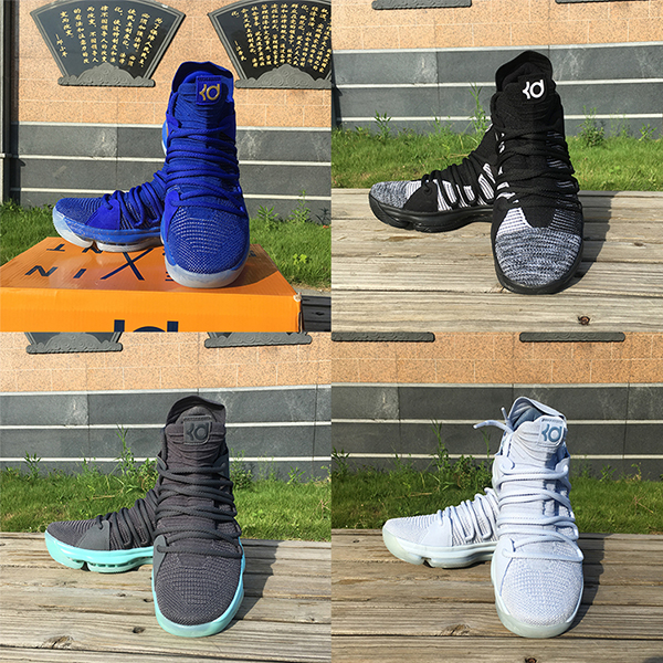 杜蘭特10代籃球鞋首發冰藍kd10白銀奧利奧戰靴總冠軍藍男女氣墊
