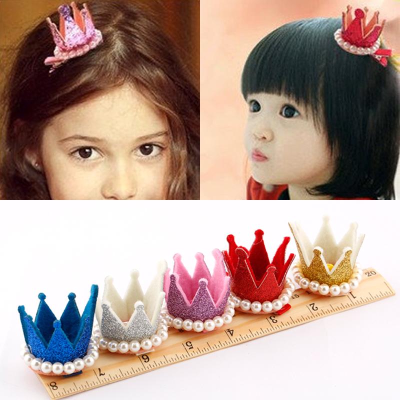 韓國兒童發夾韓版小皇冠卡子女童發卡公主立體發飾寶寶嬰兒頭飾品