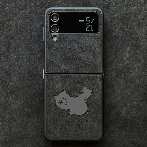 Premium Alcantara Z Flip4 Canvas Microfiber High End Samsung Phone Case
