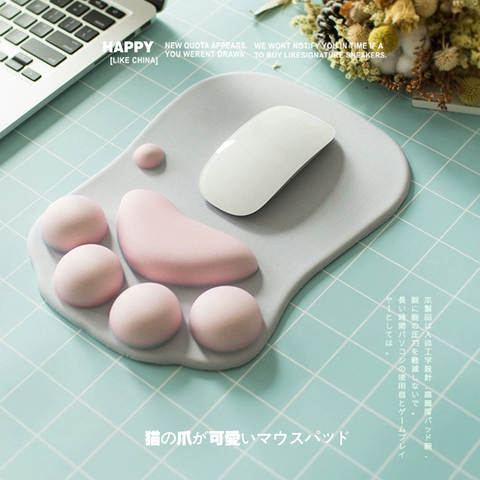 Cute Cat Paw Memory Foam Desktop Mousepad – Accessories