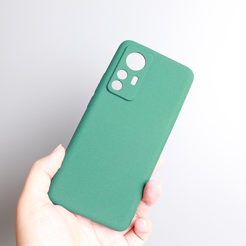 Green — Matte Anti Fingerprint Solf Silicone 12T, 12T Pro Phone Case