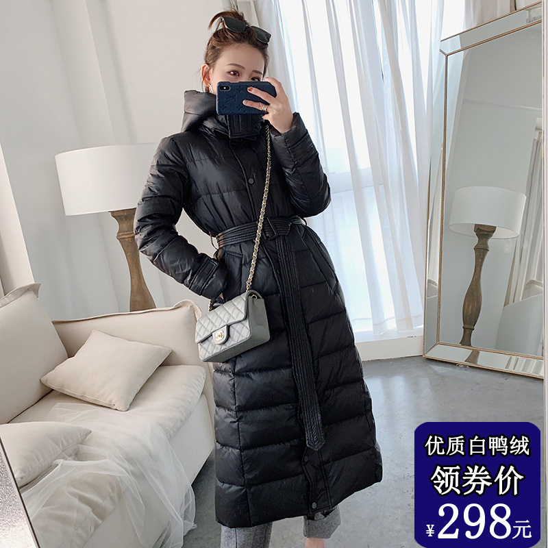 Down jacket women's mid-length 2020 new style over-the-knee fashion to ankle high-end atmosphere super long Korean slim slimming