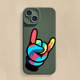 Rock On! Hand Sign Illustration New Phone Cases Covers Matte Silicone TPU iPhone 15, iPhone 14, iPhone 13, iPhone 12, iPhone 11