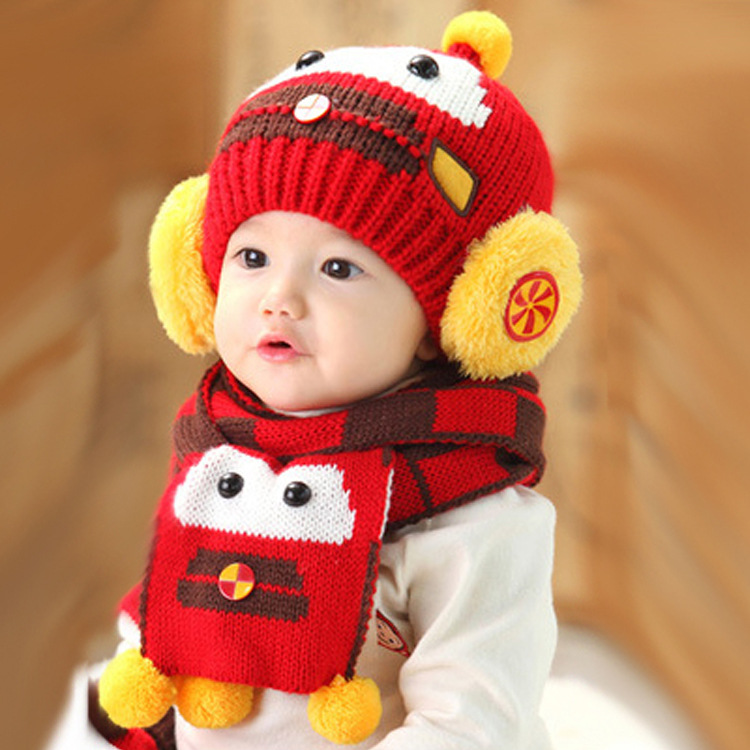 秋鼕男童6-12個月嬰兒帽子韓版1歲女寶寶3加厚保暖2鼕季公主0可愛