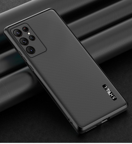 Black — Textured Shell Tough Shockproof Slim Fit S23, S23 Plus, S23 Ultra, S22, S22 Plus, S22 Ultra, S21, S21 Plus, S21 Ultra