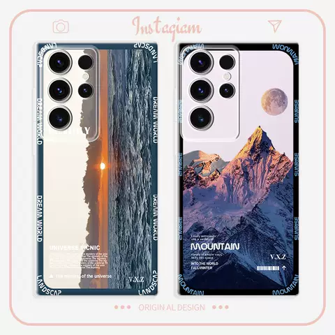 Scenic Mountain Illustration Phone Cases Covers Silicone TPU Galaxy S23, Galaxy S23 Plus, Galaxy S23 Ultra, Galaxy S22, Galaxy S22 Plus, Galaxy S22 Ultra, Galaxy S21, Galaxy S21 Plus, Galaxy S21 Ultra, Galaxy Note 20, Galaxy Note 20 Ultra, Galaxy A13 5G, A23 5G, A33 5G, A53 5G, A73 5G,
